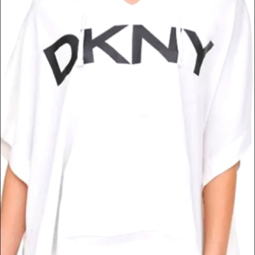 DKNY NWT oversized sequin logo hoodie, poncho”ish”, sparkling sequins 1X